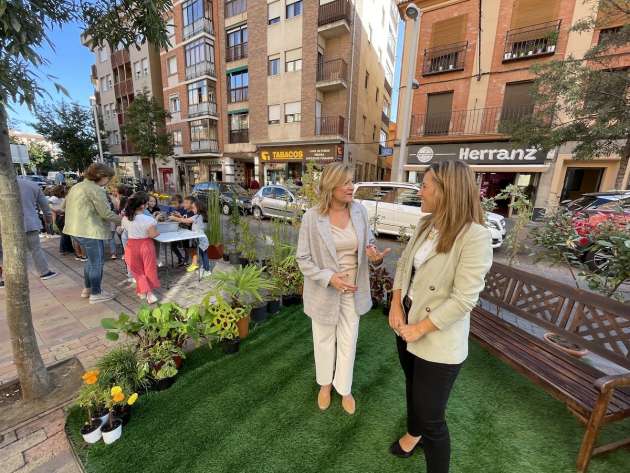 Visita jardines efímeros Park (ing) Day, Semana Europea de Movilidad