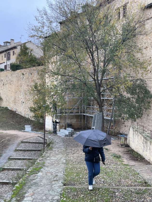Obras en la muralla torre 86