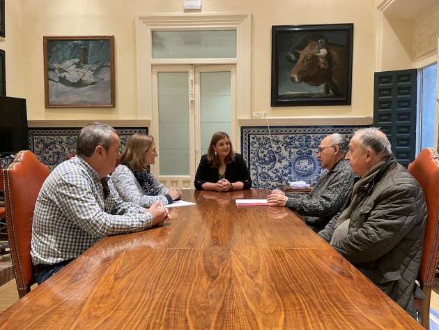 Reunión Federación Fútbol de CyL y delegación segoviana