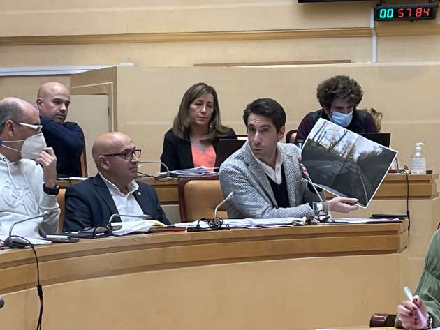 Miguel Merino en pleno del Ayuntamiento