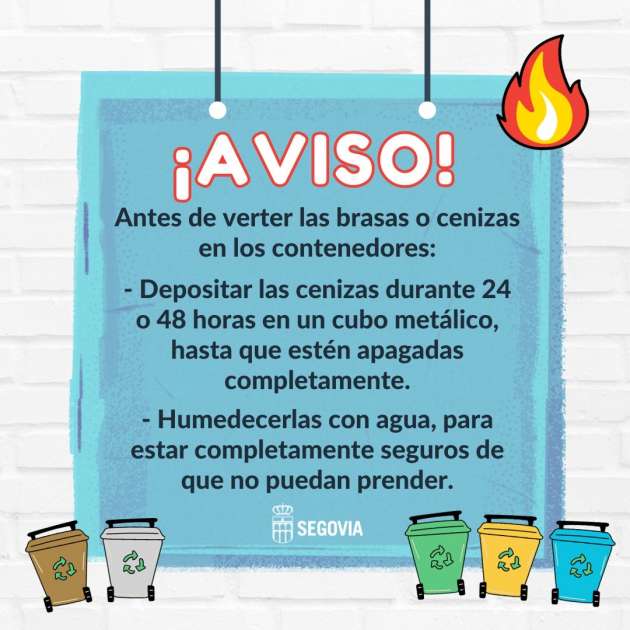 Aviso cenizas