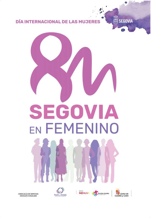 Cartel 8M Segovia en femenino