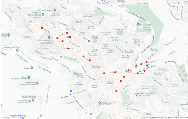 Ubicaciones de las papeleras de refuerzo de Semana Santa 2024