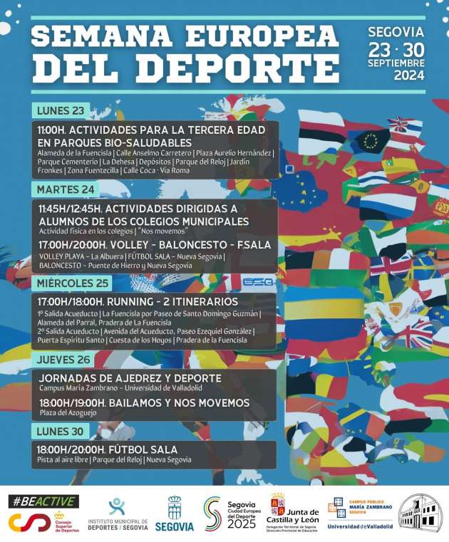 Cartel de la Semana Europea del Deporte