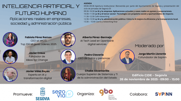 Cartel de la Jornada Inteligencia artificial y futuro humano