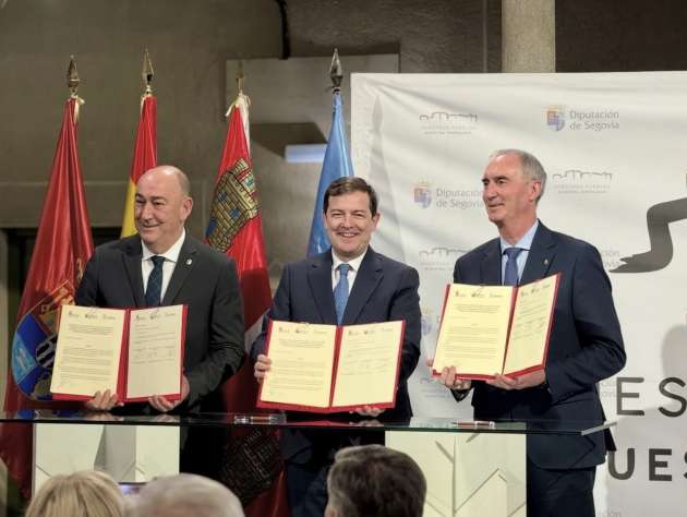 La Junta, la Diputación y el Ayuntamiento de Segovia acuerdan la creación de un nuevo vial de acceso a la estación Guiomar