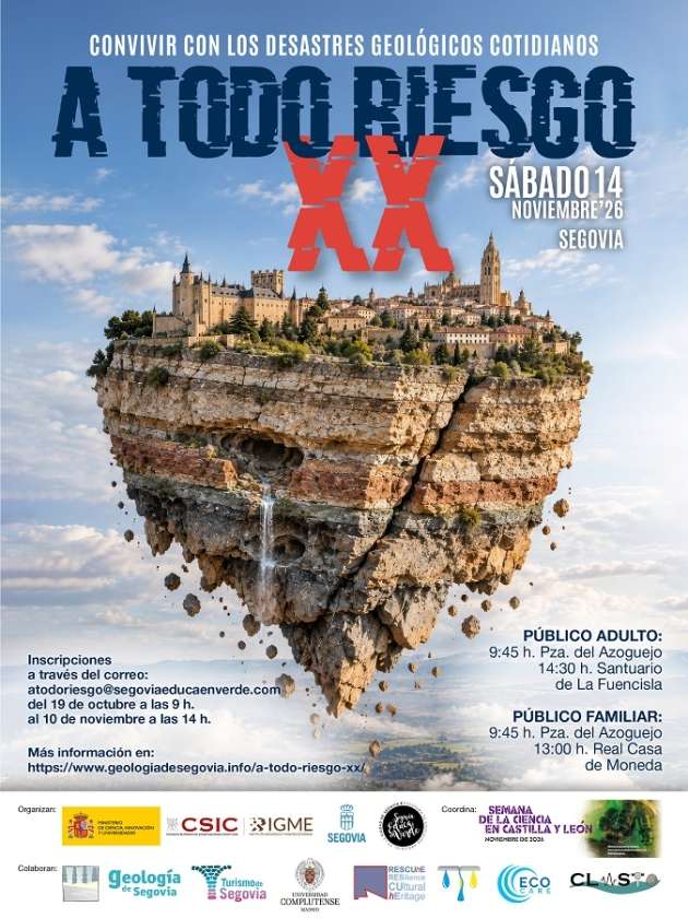 Cartel actividad científico divulgativa "A todo riesgo" 